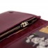 Кошелек-клатч Travel Case ручной работы из натуральной итальянской кожи с гравировкой «Якоря» 9х19 см. Бордовый