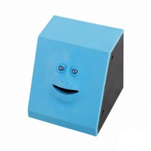 Копилка Face Bank жующая монеты с лицом Blue
