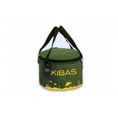 Ведро для  прикормки KIBAS c крышкой Line (KS225)