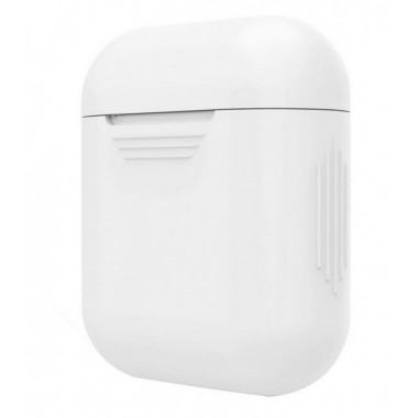 Силиконовый защитный чехол для наушников Apple AirPods, i10, i12, i100, i200 Белый