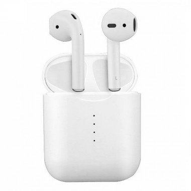 Беспроводные Bluetooth 5.0 стерео наушники i10 TWS USB-C и беспроводной зарядкой Белые