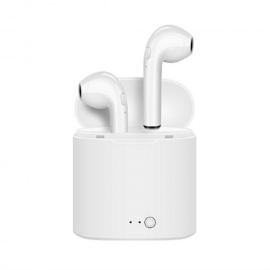 Беспроводные Bluetooth 5.0 стерео наушники i7s TWS micro USB Белые