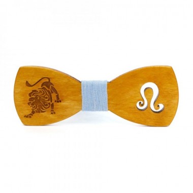 Деревянная Галстук Бабочка SF Знак Зодиака Лев Gbdh-8269