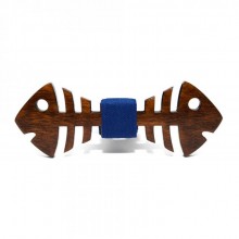 Деревянная Бабочка SF Рыба Темная Gbdh-8254