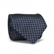 Галстук Мужской Серый В Синий Горошек Gin-2152