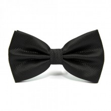 Галстук Бабочка SF Черная Однотонная В Ромбики Gbn-1026