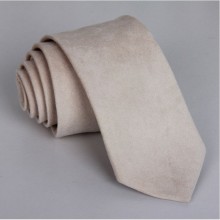 Галстук SF Замшевый Бежевый Zmg-1302