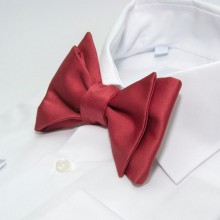 Галстук Бабочка Самовяз SF Бордовая Однотонная Gb-33-23