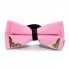 Галстук Бабочка Двухслойная Розовая С Металлическими Углами Bj-44-16