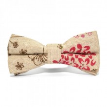 Галстук Бабочка SF Детская с цветами матовая ширина 10 см высота 5 см BBK-2920