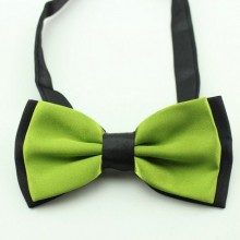 Галстук Бабочка Двухслойная Зеленая Btn-0009