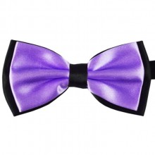 Галстук Бабочка SF Двухслойная Фиолетовая Btn-0012