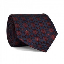 Галстук Мужской Сине-Бордовый Gin-2221
