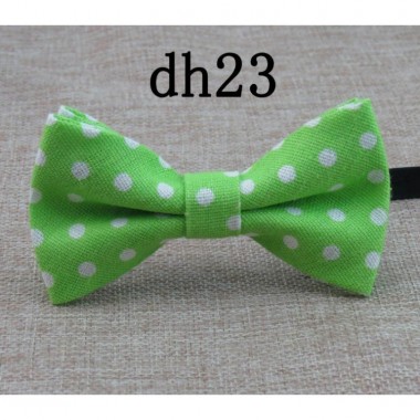 Галстук Бабочка SF Детская Салатовая в горошек матовая ширина 10 см высота 6 см BBK-2918