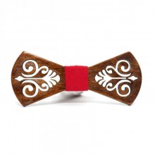 Темная Деревянная Галстук Бабочка SF С Вырезом Узора Gbdh-8122