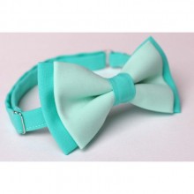 Галстук Бабочка SF Двухслойная Бирюзовая Ab-179