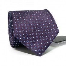 Галстук Мужской Фиолетовый В Голубые Точки Gin-2361