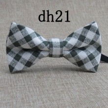 Галстук Бабочка SF Детская Бледно-Зеленая в клетку матовая ширина 10 см. высота 6 см BBK-2917