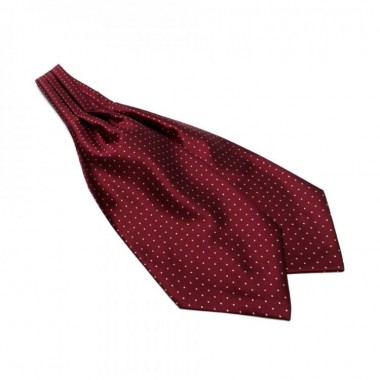 Галстук SF Аскот Бордовый С Желтыми Точками (Askot) Ask-7067