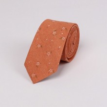 Галстук Абрикосовый С Цветами Gzk-2702