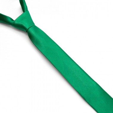 Галстук SF Узкий Зеленый Однотонный ширина 5 см длина 150 см Fgn-39