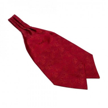 Галстук SF Красный Аскот С Узором Пейсли (Askot) Ask-7037