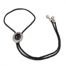 Галстук Боло SF Черный Камушек Bolo-52036