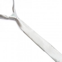 Галстук SF Узкий Светло-Серый Однотонный ширина 5 см длина 150 см Fgn-20