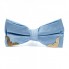 Галстук Бабочка Голубая С Металлическими Углами  Bb-5111