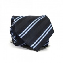 Галстук Синий В Бело-Голубую Полоску Gin-2236