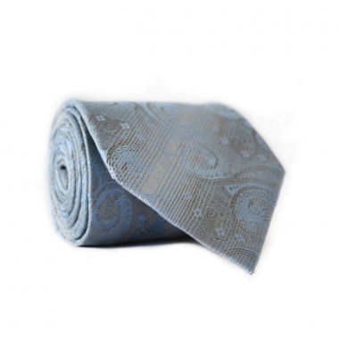 Галстук Мужской Серый С Голубым Отливом Шелковый Gin-2089