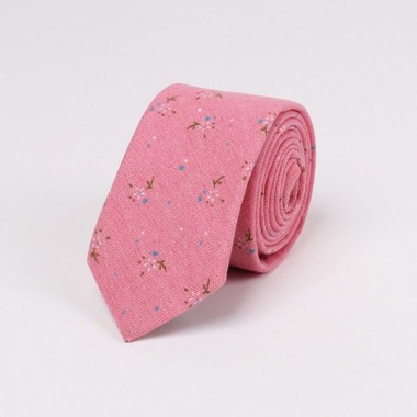 Галстук Розовый С Цветами Gzk-2701