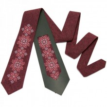 Модный Вышитый Бордовый Галстук NR №667 Ln-2075