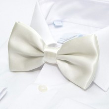 Галстук Бабочка SF Белая Однотонная Bg-88-01