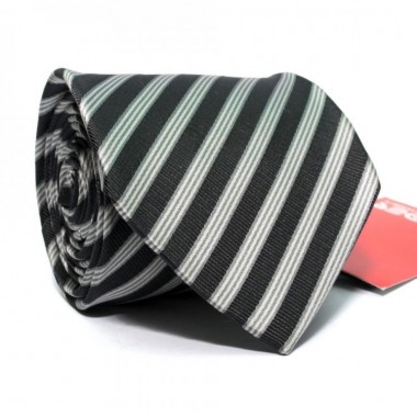 Галстук Мужской Серый В Полоску Gin-2485