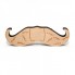 Деревянная Галстук Бабочка Усы С Гравировкой Gbdk-5011