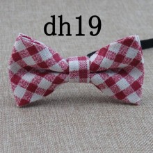 Галстук Бабочка SF Детская Красная с белым в клетку, матовая, ширина 10 см. высота 6 см. Bbk-2908