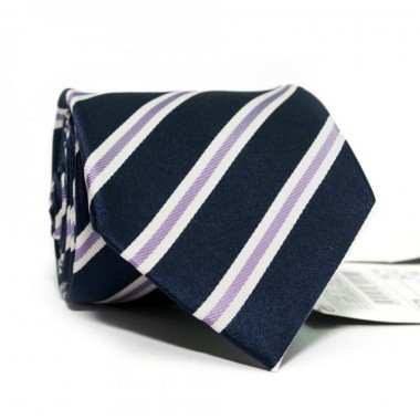 Галстук Мужской Синий С Полосками Gin-2378