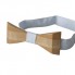 Деревянная Галстук Бабочка SF Треугольная В Полоску Gbdh-8016