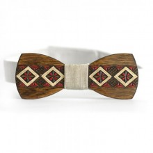 Деревянная Бабочка SF С Узором Вышивка Темная Gbdh-8022