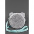 Фетровая Детская Сумка Miss Kitty С Кожаными Бирюзовыми Вставками Bn-Bag-21-Felt-T