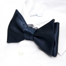 Галстук Бабочка Самовяз SF Темно-Синяя Однотонная Gb-33-26