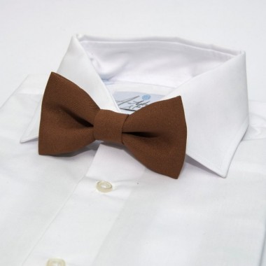 Галстук Бабочка SF Коричневая Однотонная Gof-1516