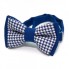 Детская Бело Синяя Галстук Бабочка SF В Клетку Dgb-2630