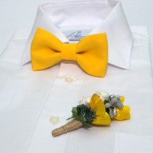 Желтый Набор 2 В 1 Бабочка И Бутоньерка SF Gfo-16011