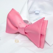 Галстук Бабочка Самовяз SF Розовая Однотонная Gb-33-24