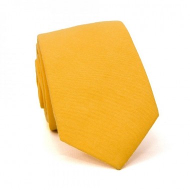 Галстук SF Узкий Матовый Желтый 5,5 См Mgk-25008