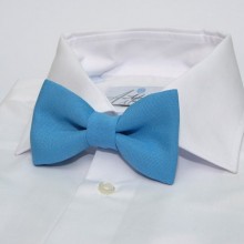 Галстук Бабочка SF Голубая Однотонная Gof-1525