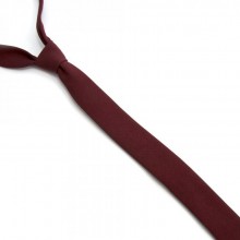 Узкий Матовый Бордовый Галстук SF Gdg-0006