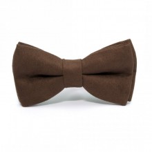 Галстук-Бабочка SF Коричневая Замшевая Ab-7201